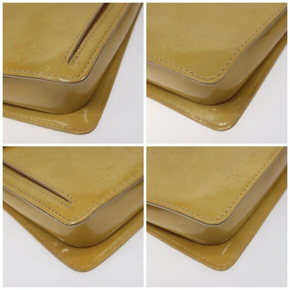 Share LOUIS VUITTON Monogram Vernis Motto Accessory Pouch Beige - Picture 16 of 16